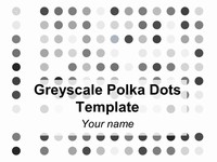 Greyscale Polka Dots Background