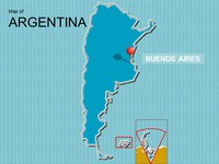 Map of Argentina PowerPoint Presentation thumbnail
