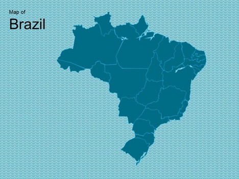 Map of Brazil Template inside page