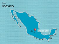 Map of Mexico Template thumbnail
