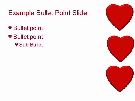 Red Hearts PowerPoint Template inside page