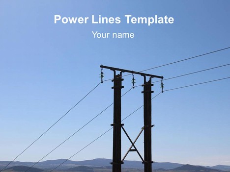 Power Lines PowerPoint Template