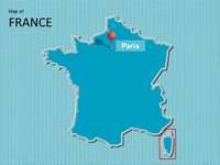 Map of France Template thumbnail