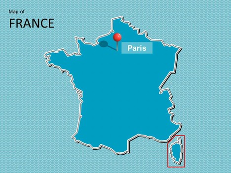 Map of France Template