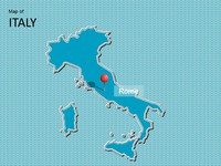 Map of Italy Template thumbnail