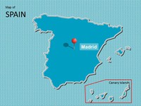Map of Spain Template thumbnail