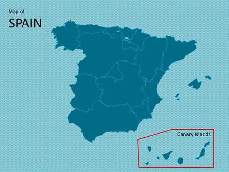 Map of Spain Template inside page