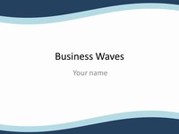 Business Wave PowerPoint Template thumbnail
