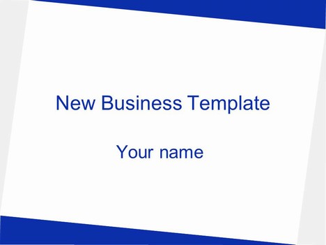 Free New Business Template