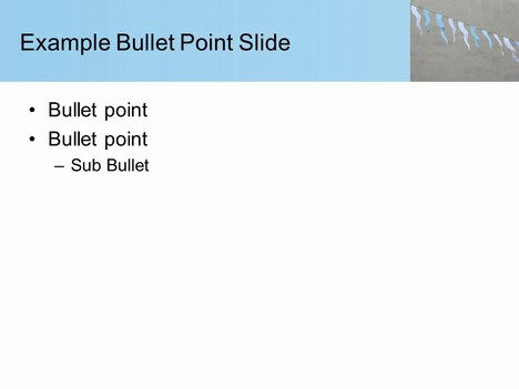 Flag Bunting Template inside page