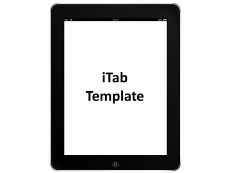 iTab Portrait Template inside page