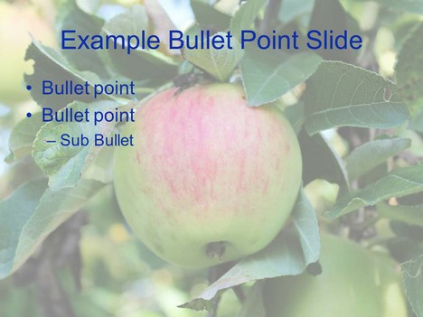 Apple PowerPoint Template inside page