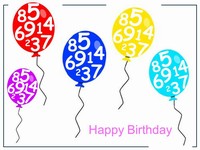 Number Birthday Balloons thumbnail
