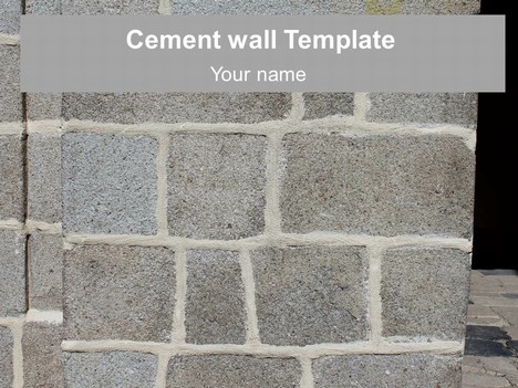 Cement Wall Template