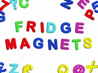 Fridge Magnet PowerPoint Template with Extra Characters thumbnail
