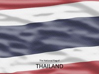 Thailand Flag PowerPoint Template
