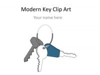 Modern Key Clip Art Template
