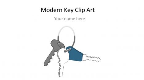 Modern Key Clip Art Template