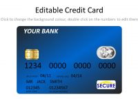Blue Credit Card Template
