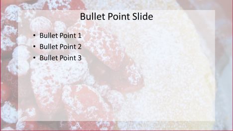 Summer Fruit Cake PowerPoint inside page