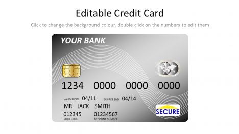 Silver Credit Card Template