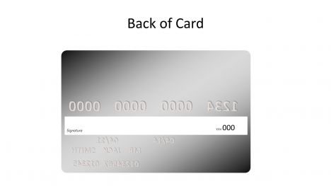 Silver Credit Card Template inside page