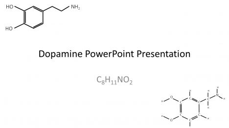 Dopamine Molecule PowerPoint Template