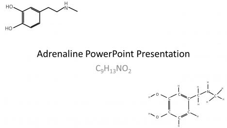 Adrenaline Molecule PowerPoint Template