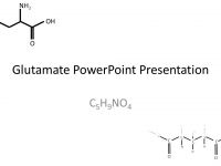 Glutamate Molecule PowerPoint Template