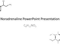 Noradrenaline Molecule PowerPoint Template thumbnail
