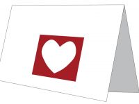 Red Heart Template Card
