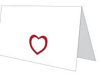 Red Heart Silhouette Card