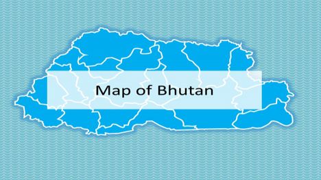 Bhutan Map PowerPoint Template