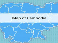 Cambodia Map PowerPoint Template thumbnail
