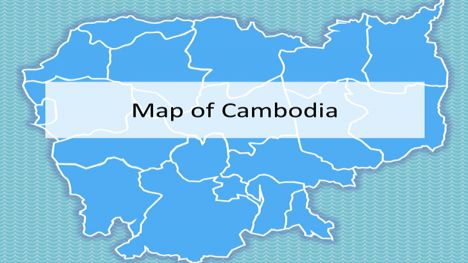 Cambodia Map PowerPoint Template