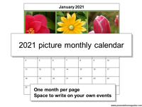 2021 Picture Calendar thumbnail