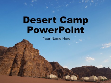 Desert Camp PowerPoint Template