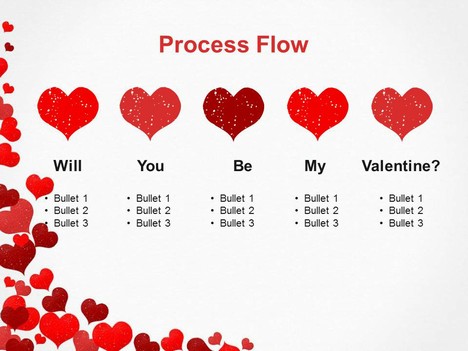 template download vector box Stamps Heart PowerPoint Template