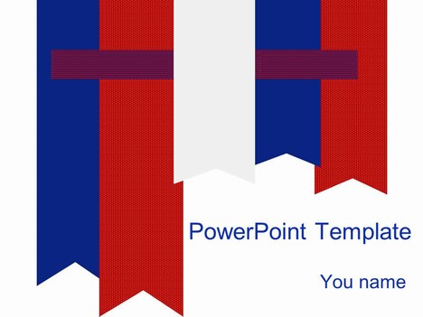 red white and blue ribbon red white and blue powerpoint templates free