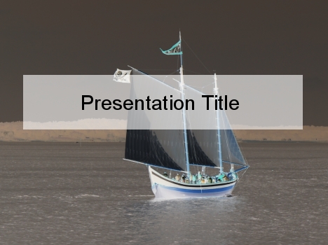 Moody Ship PowerPoint Template