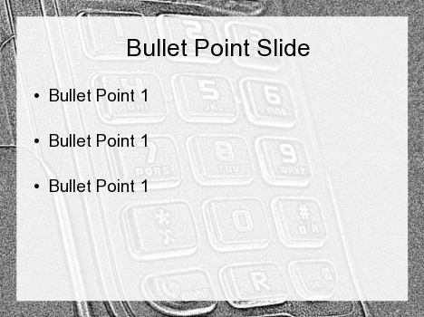 회색 전화 스케치 PowerPoint 템플리트 페이지 내