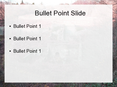 Ruined Fort PowerPoint Template inside page