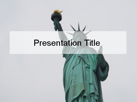 Lady Liberty PowerPoint Template