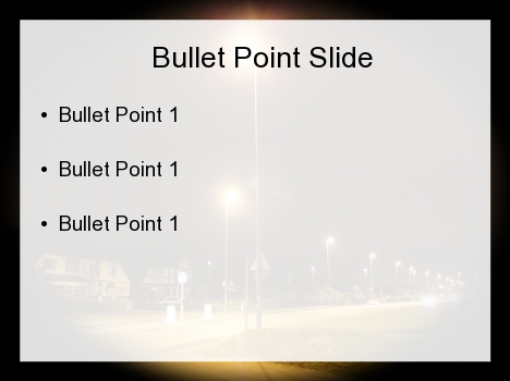 Streetlight PowerPoint Template inside page