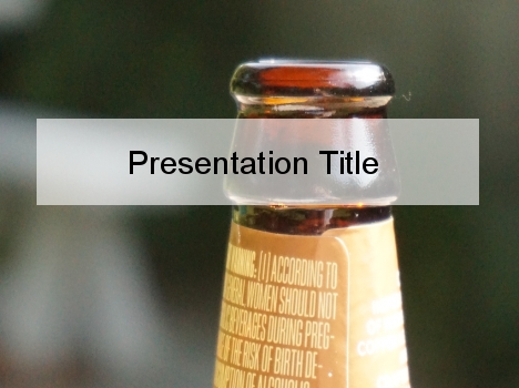 Beer Bottle PowerPoint Template