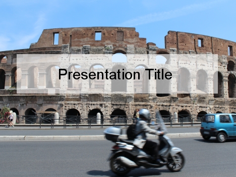 Busy Colosseum PowerPoint Template