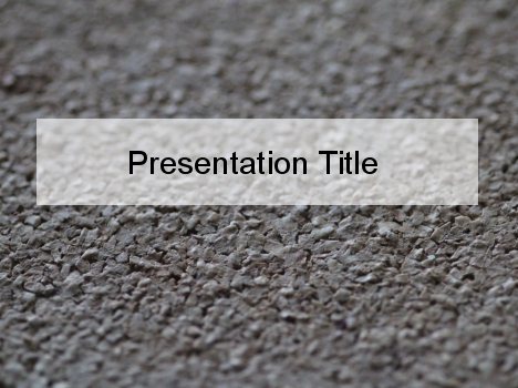 Fine Gravel PowerPoint Template