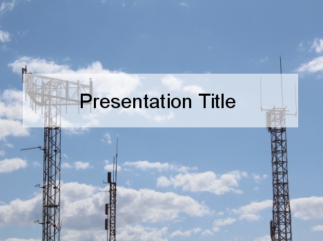 Radio Antenna PowerPoint Template