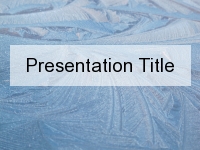 Ice Feathers PowerPoint Template thumbnail
