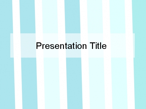 Turquoise Stripe PowerPoint Template